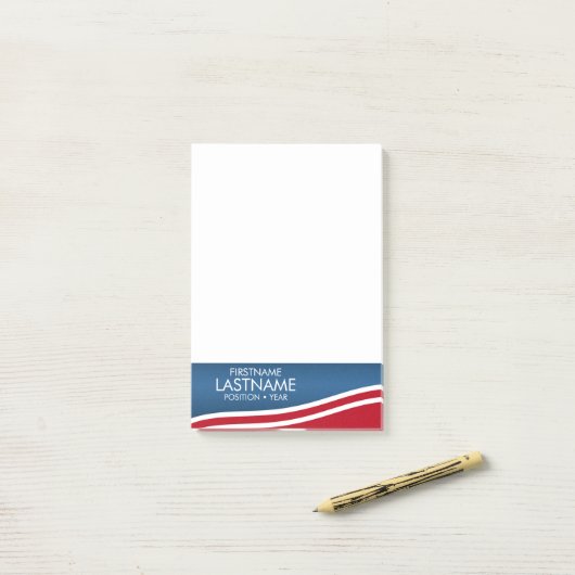 独自の愛国的キャンペーンギアの作成 ポストイット (デスク上)