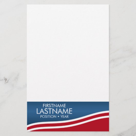 独自の愛国的キャンペーンギアの作成 便箋 (正面)