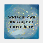 独自の感動的引用文マグネットの作成 マグネット (正面)