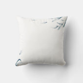 独自の感動的引用文水色を作成 クッション (裏面)