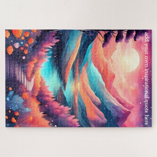 独自の感動的引用文、風景を作成 ジグソーパズル (横)