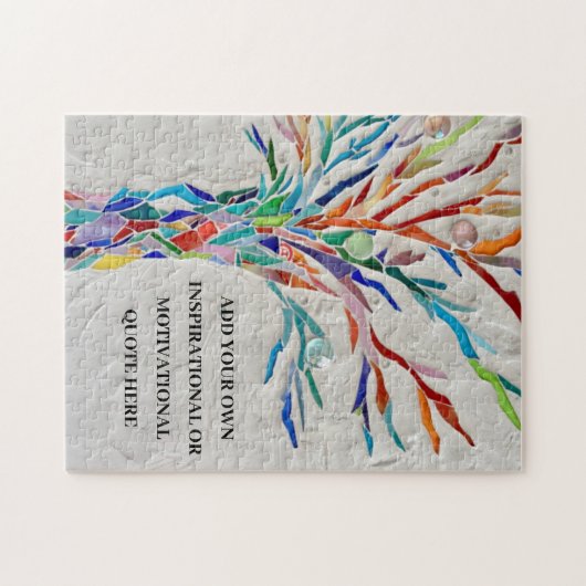 独自の感動的/やる気を起こさせる引用文 ジグソーパズル (横)