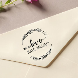 独自の手作りの名前ラバースタンプを作成 ラバースタンプ