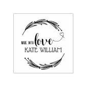 独自の手作りの名前ラバースタンプを作成 ラバースタンプ (インプリント)