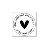 独自の手作りハートの作成 ラバースタンプ (インプリント)