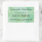 独自の手作りパーソナライズされたを作成 長方形シール (バッグ)