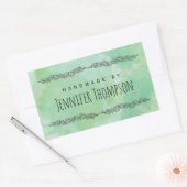 独自の手作りパーソナライズされたを作成 長方形シール (封筒)