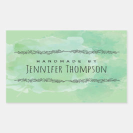 独自の手作りパーソナライズされたを作成 長方形シール