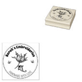 独自の手作り刺繍を作成 ラバースタンプ (押印)