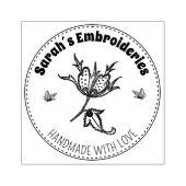 独自の手作り刺繍を作成 ラバースタンプ (インプリント)