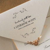 独自の手作り名エレガントのラバースタンプを作成 ラバースタンプ