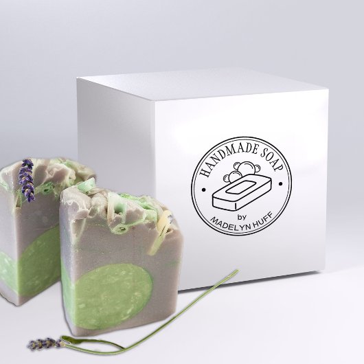 独自の手作り石鹸を作成 ラバースタンプ