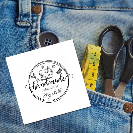 独自の手作り裁縫の作成 ラバースタンプ