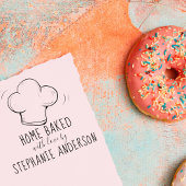 独自の手描きシェフハットホームを作成焼いた ラバースタンプ