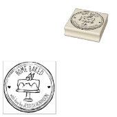 独自の手描きホームケーキを作成す焼いたる ラバースタンプ (押印)