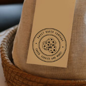 独自の手描きCookieビジネスロゴを作成 ラバースタンプ