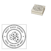 独自の手描きCookieビジネスロゴを作成 ラバースタンプ (押印)