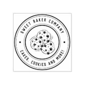 独自の手描きCookieビジネスロゴを作成 ラバースタンプ (インプリント)