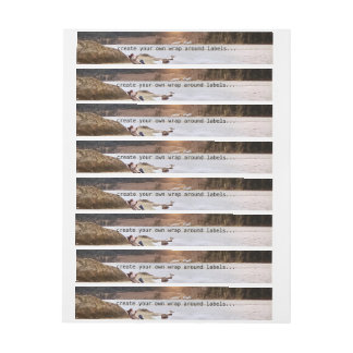 独自の折り返しラベルを作成のまわりにする ラップアラウンド宛名ラベル