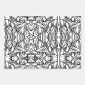 独自の折り返し紙#2フラットシートセットを色づける ラッピングペーパーシート (正面3)