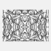 独自の折り返し紙#2フラットシートセットを色づける ラッピングペーパーシート (正面2)