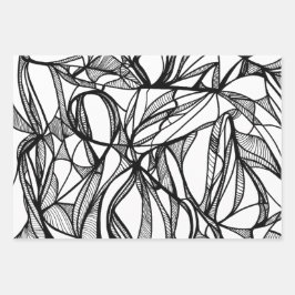 独自の折り返し紙#2フラットシートセットを色づける ラッピングペーパーシート