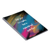 独自の抽象芸術やる気を起こさせる引用文 ノートブック (右側)