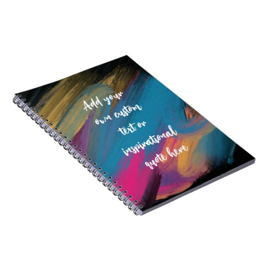 独自の抽象芸術やる気を起こさせる引用文 ノートブック (右側)