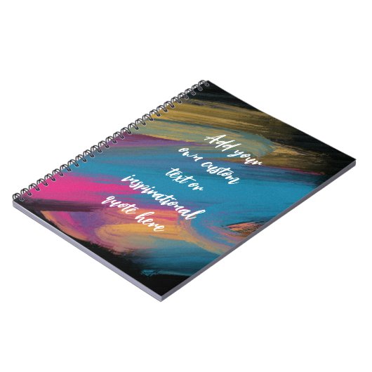 独自の抽象芸術やる気を起こさせる引用文 ノートブック (左側)