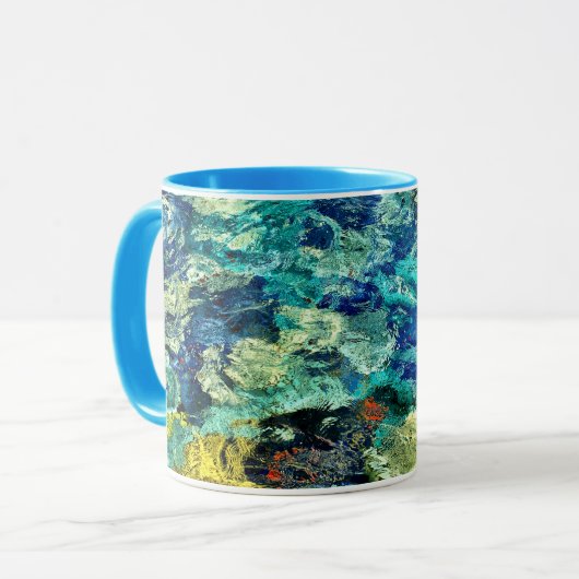 独自の抽象芸術アート写真の追加 マグカップ (正面左)