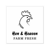 独自の抽象芸術チキンファームラインアートの作成 セルフインキングスタンプ (デザイン)