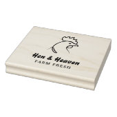 独自の抽象芸術チキンファームラインアートの作成 ラバースタンプ (スタンプ)