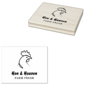 独自の抽象芸術チキンファームラインアートの作成 ラバースタンプ (押印)