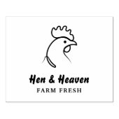 独自の抽象芸術チキンファームラインアートの作成 ラバースタンプ (インプリント)