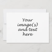 独自の招待状 招待状 (裏面)