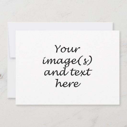 独自の招待状 招待状 (裏面)