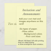 独自の招待状 招待状 (正面/裏面)