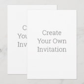 独自の招待状 招待状 (正面/裏面)