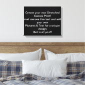 独自の拡大キャンバス印刷を作成する キャンバスプリント (インサイチュ (寝室))