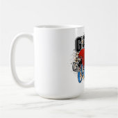 独自の文字とデザインを作成する:-)コーヒーマグ コーヒーマグカップ (左)
