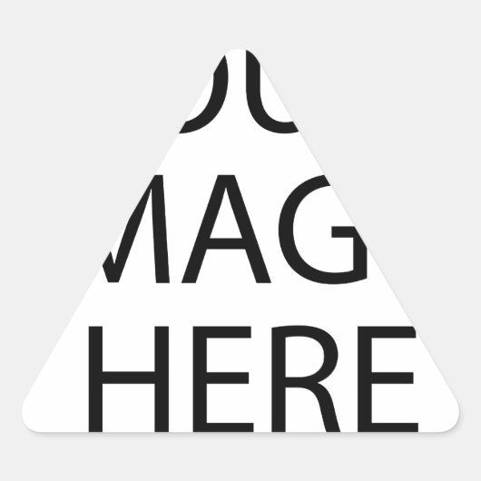 独自の文字とデザインを作成する：-) 三角形シール (正面)