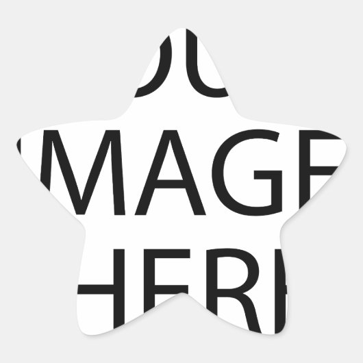 独自の文字とデザインを作成する：-) 星シール (正面)