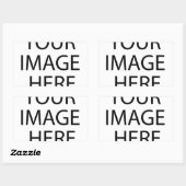 独自の文字とデザインを作成する：-) 長方形シール (シート)