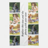 独自の文字と写真の追加 キッチンタオル (縦)