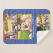 独自の文字と写真の追加 シェルパブランケット (正面(横))