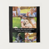 独自の文字と写真の追加 タペストリー (正面)