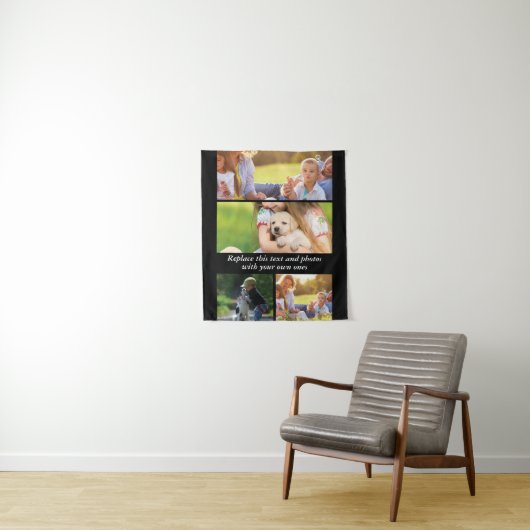 独自の文字と写真の追加 タペストリー (インサイチュ)