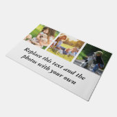 独自の文字と写真の追加 ドアマット (アングル)