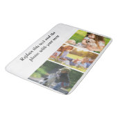 独自の文字と写真の追加 バスマット (アングル)