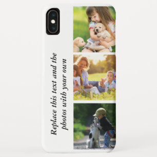 独自の文字と写真の追加 iPhone XS MAXケース